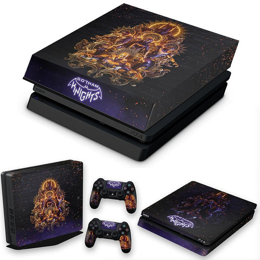 KIT Capa Anti Poeira e Skin Anti-Rage PS4 Slim - Gotham Knights