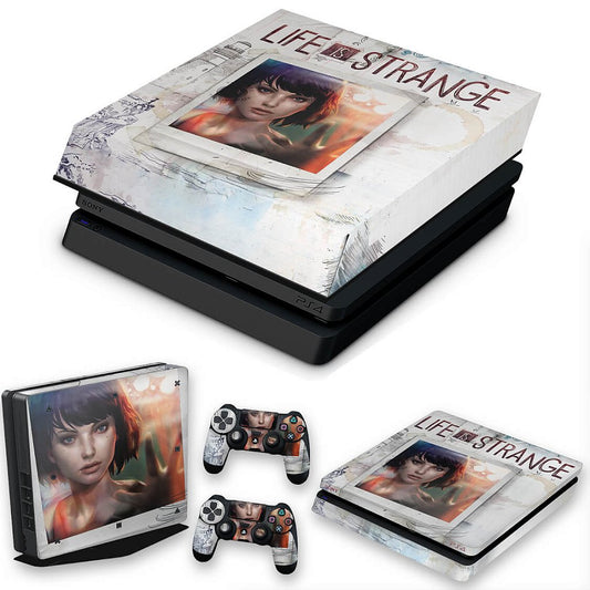 KIT Capa Anti Poeira e Skin Anti-Rage PS4 Slim - Life Is Strange
