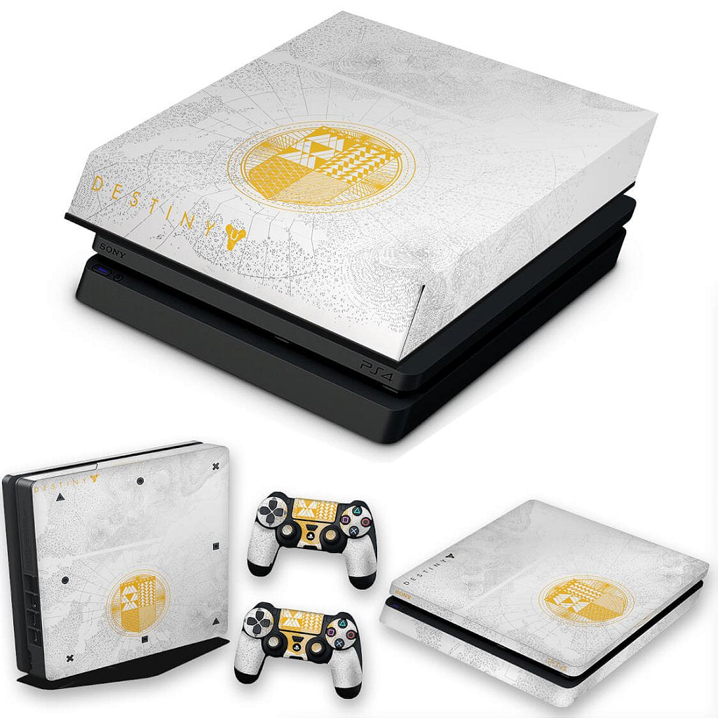KIT Capa Anti Poeira e Skin Anti-Rage PS4 Slim - Limited Edition Destiny