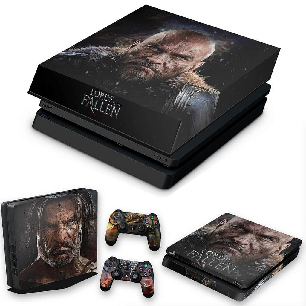 KIT Capa Anti Poeira e Skin Anti-Rage PS4 Slim - Lords Of The Fallen