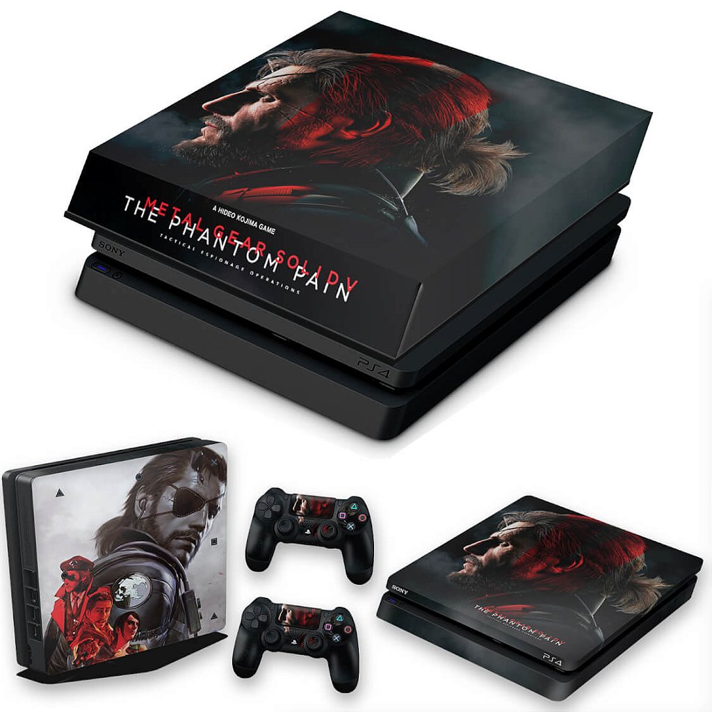 KIT Capa Anti Poeira e Skin Anti-Rage PS4 Slim - Metal Gear Solid 5: The Phantom Pain