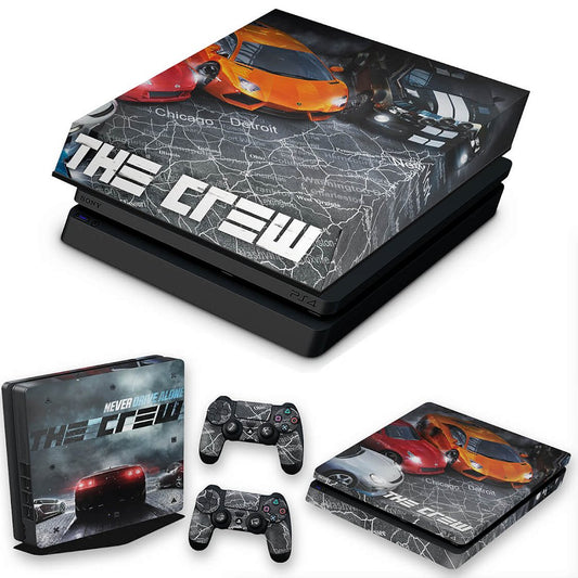 KIT Capa Anti Poeira e Skin Anti-Rage PS4 Slim - The Crew