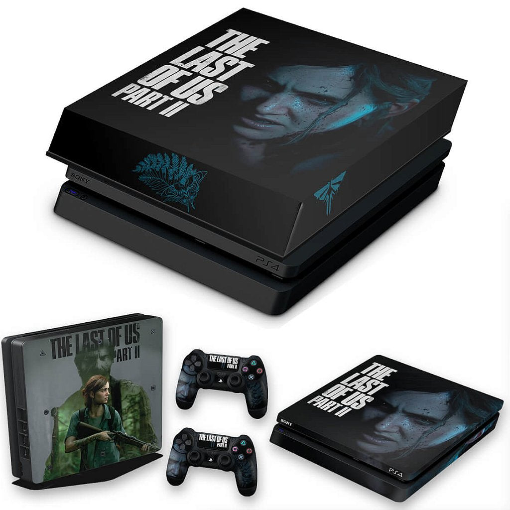 KIT Capa Anti Poeira e Skin Anti-Rage PS4 Slim - Modelo 384