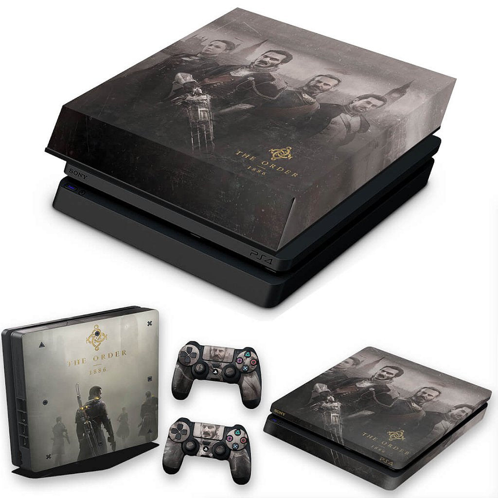 KIT Capa Anti Poeira e Skin Anti-Rage PS4 Slim - The Order