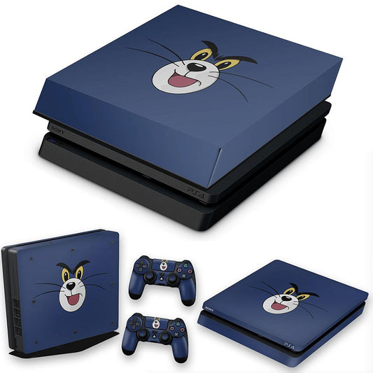 KIT Capa Anti Poeira e Skin Anti-Rage PS4 Slim - Tom