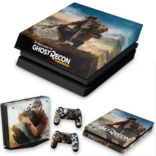 KIT Capa Anti Poeira e Skin Anti-Rage PS4 Slim - Tom Clancy'S Ghost Recon Wildlands
