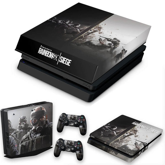 KIT Capa Anti Poeira e Skin Anti-Rage PS4 Slim - Tom Clancy'S Rainbow Six Siege
