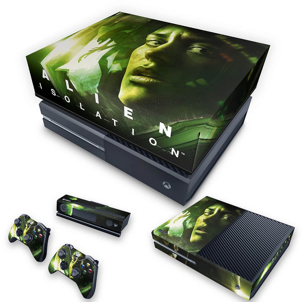KIT Capa Anti Poeira e Skin Anti-Rage Xbox One Fat - Alien Isolation