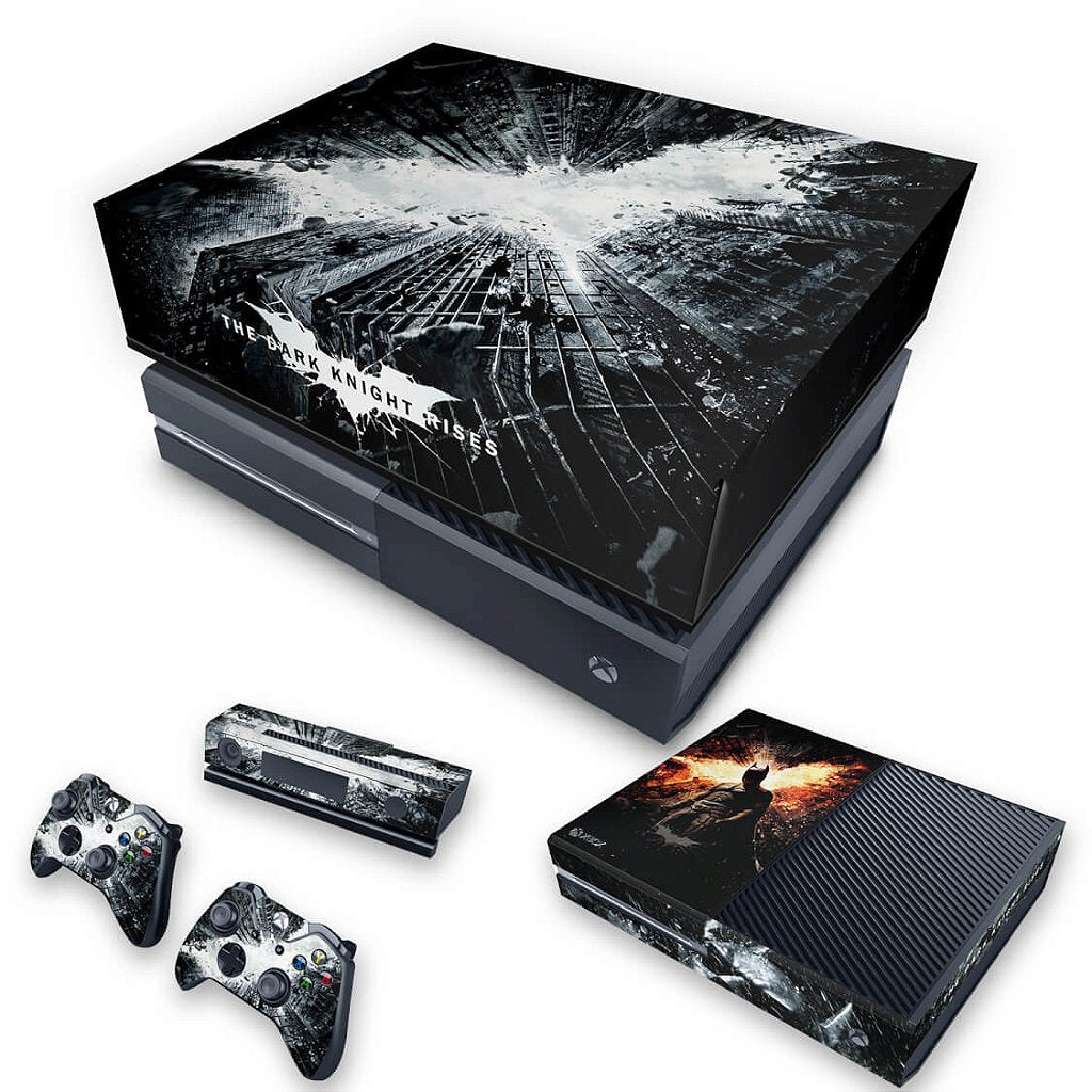 KIT Capa Anti Poeira e Skin Anti-Rage Xbox One Fat - Batman - The Dark Knight