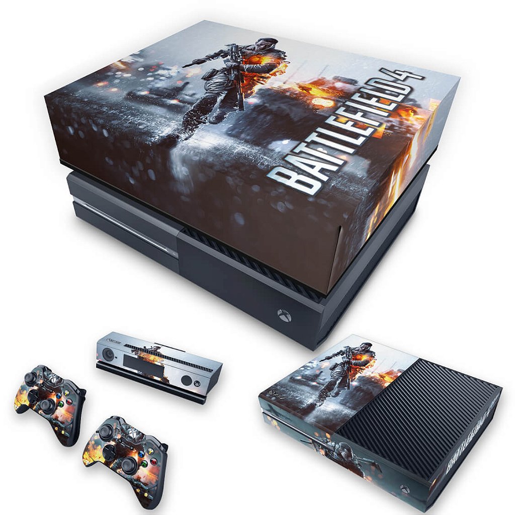 KIT Capa Anti Poeira e Skin Anti-Rage Xbox One Fat - Battlefield 4