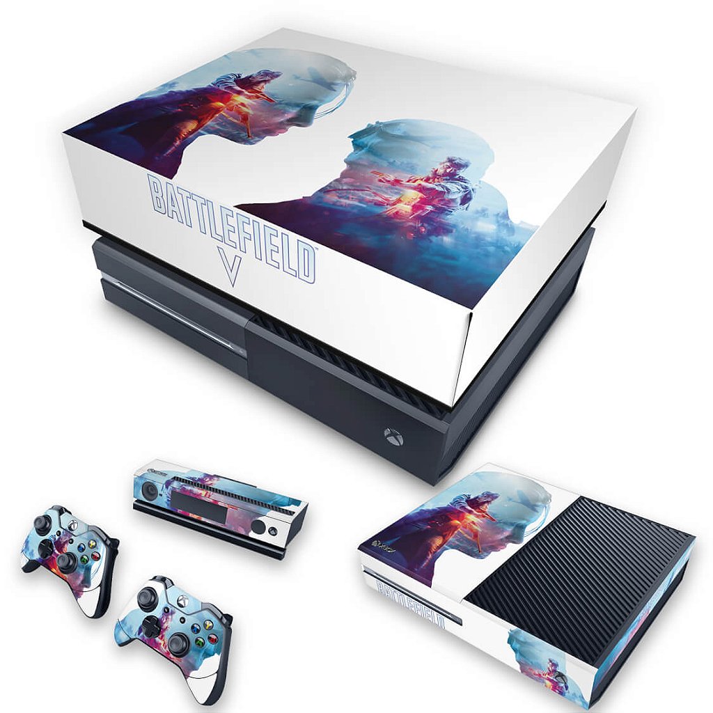 KIT Capa Anti Poeira e Skin Anti-Rage Xbox One Fat - Battlefield V