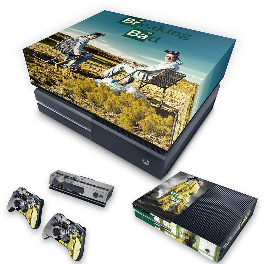 KIT Capa Anti Poeira e Skin Anti-Rage Xbox One Fat - Breaking Bad