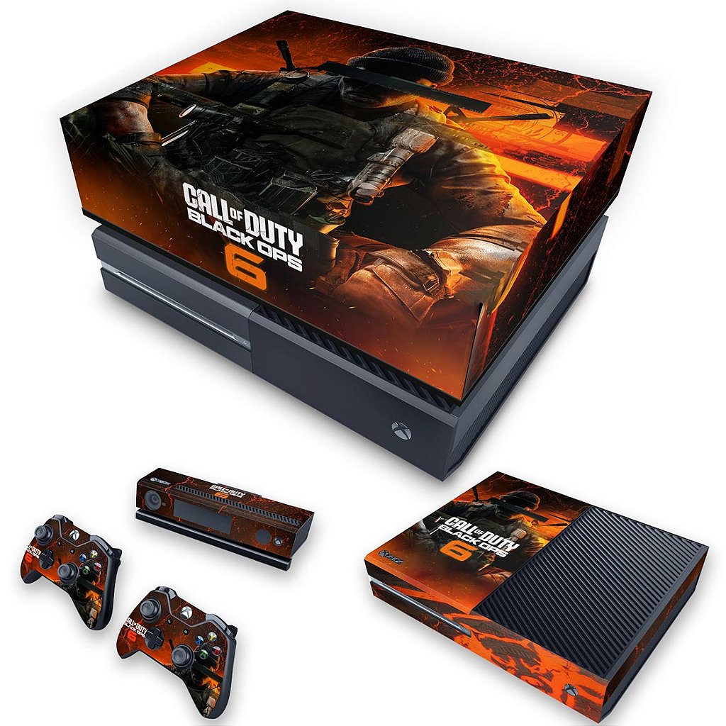 KIT Capa Anti Poeira e Skin Anti-Rage Xbox One Fat - Call of Duty Black Ops 6