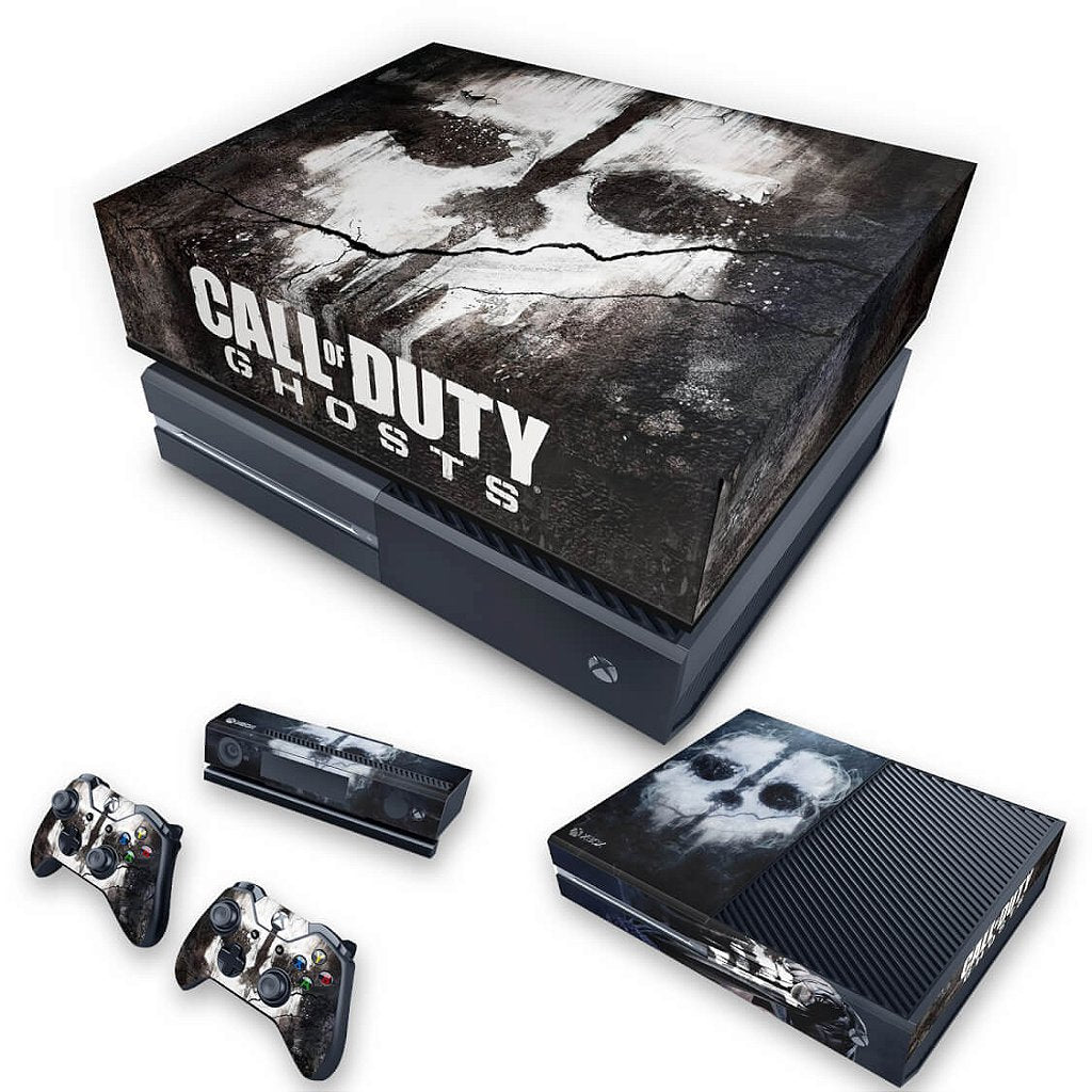 KIT Capa Anti Poeira e Skin Anti-Rage Xbox One Fat - Call of Duty Ghosts