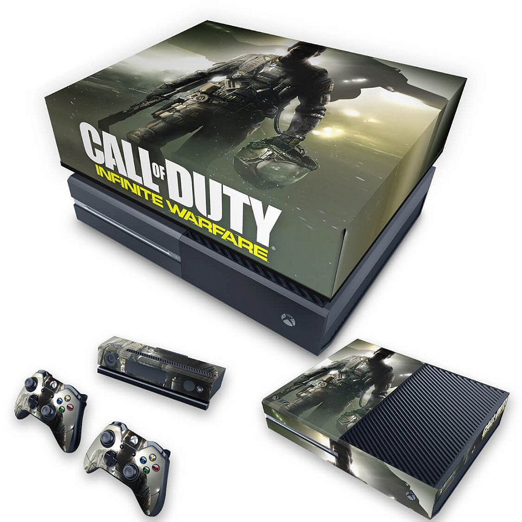 KIT Capa Anti Poeira e Skin Anti-Rage Xbox One Fat - Call of Duty: Infinite Warfare