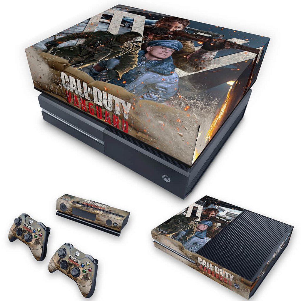 KIT Capa Anti Poeira e Skin Anti-Rage Xbox One Fat - Call of Duty Vanguard