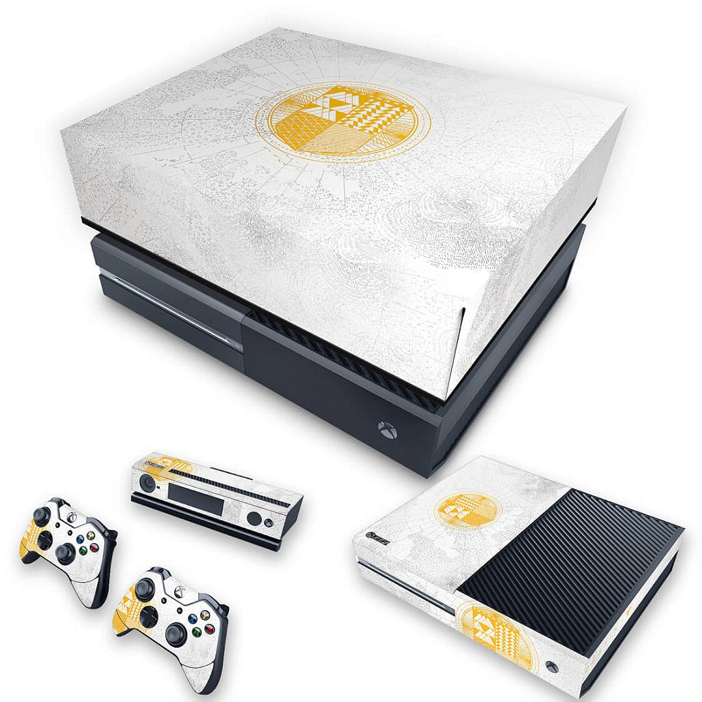 KIT Capa Anti Poeira e Skin Anti-Rage Xbox One Fat - Destiny Limited Edition