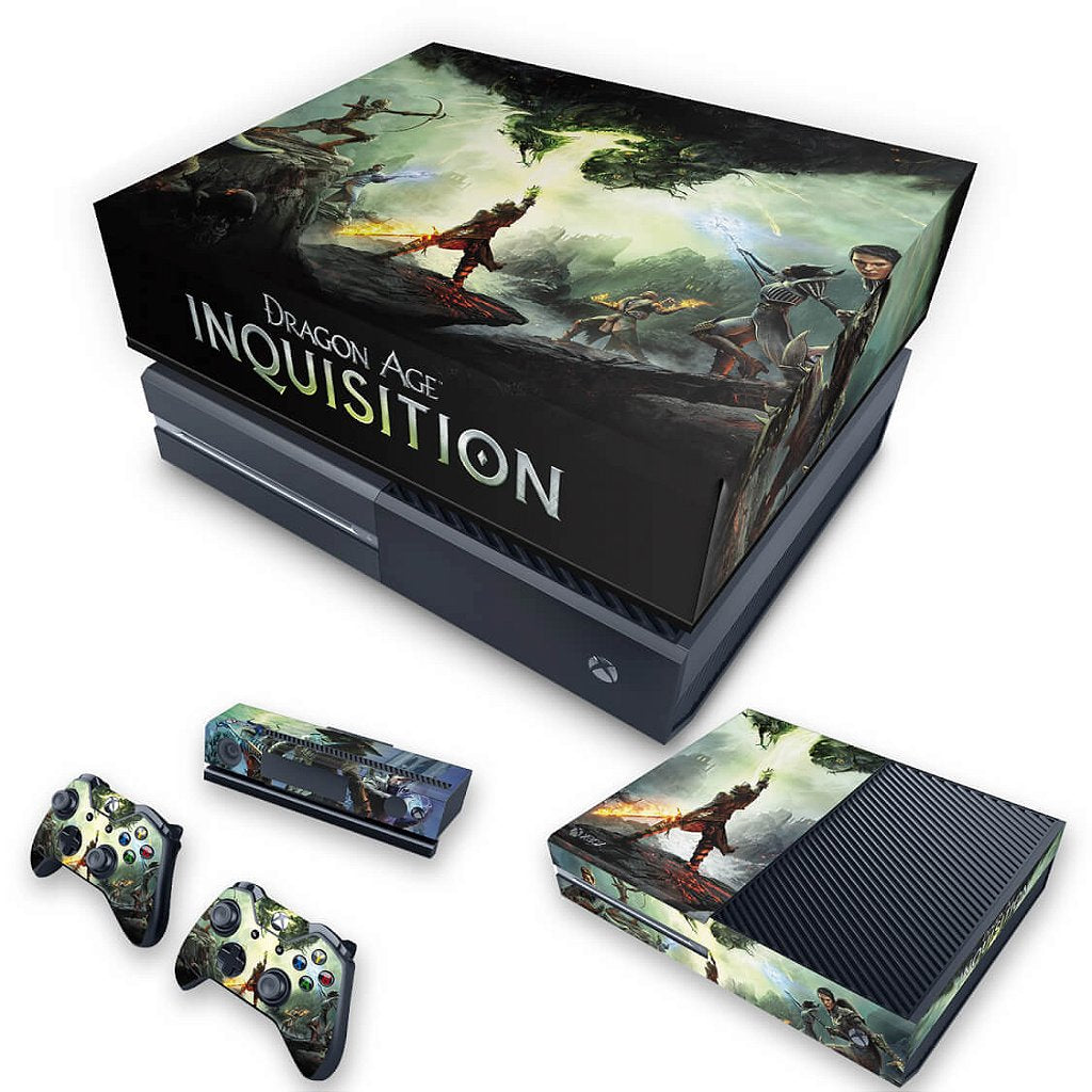 KIT Capa Anti Poeira e Skin Anti-Rage Xbox One Fat - Dragon Age Inquisition