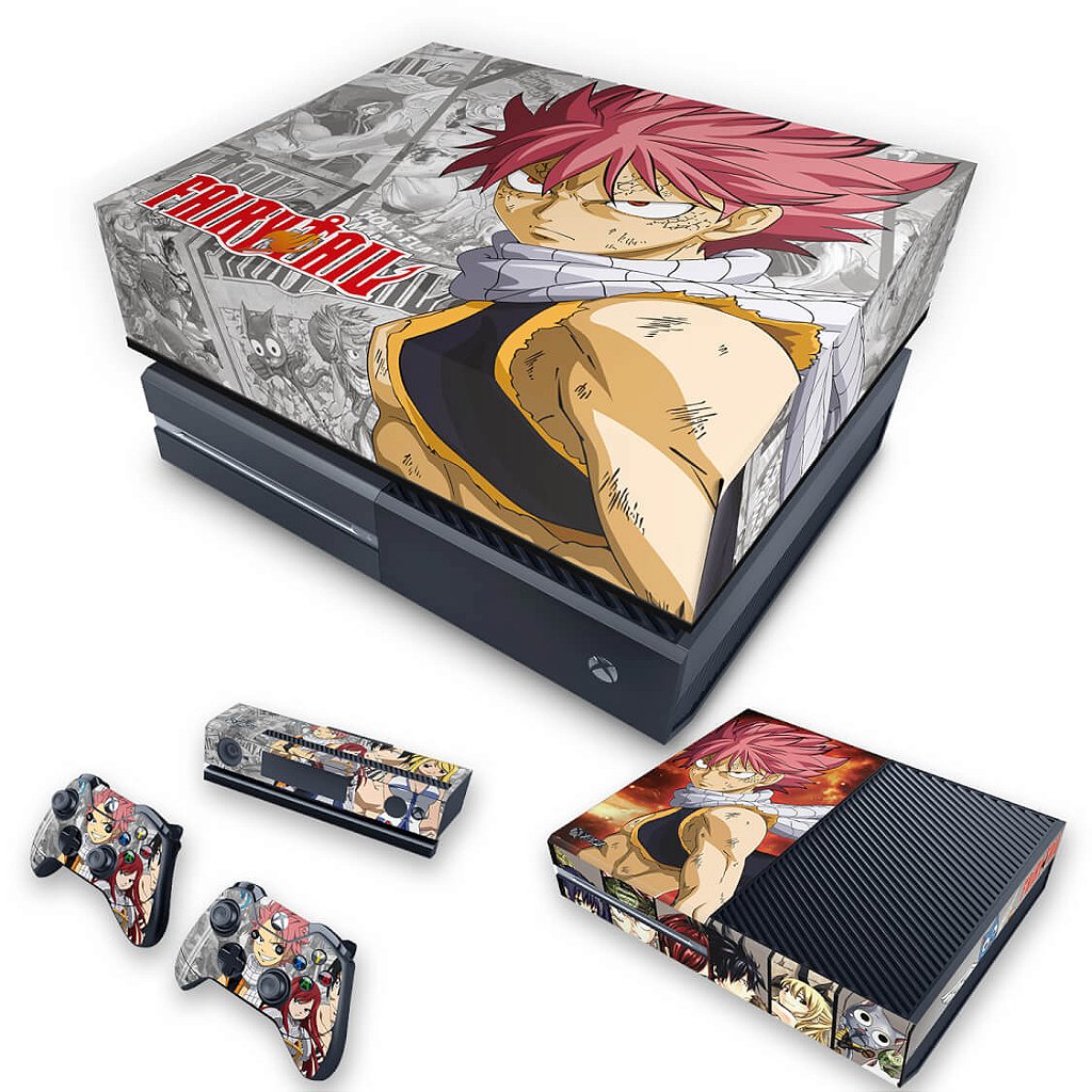 KIT Capa Anti Poeira e Skin Anti-Rage Xbox One Fat - Fairy Tail