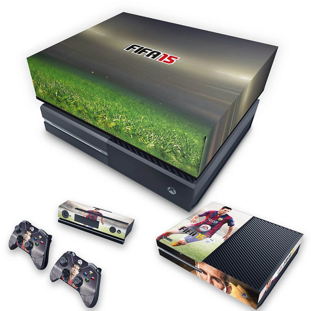 KIT Capa Anti Poeira e Skin Anti-Rage Xbox One Fat - FIFA 15