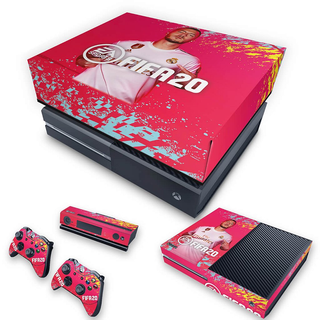 KIT Capa Anti Poeira e Skin Anti-Rage Xbox One Fat - FIFA 20