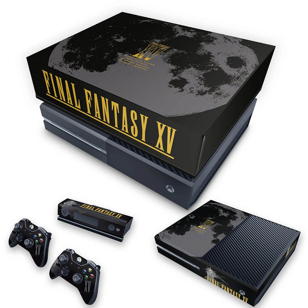 KIT Capa Anti Poeira e Skin Anti-Rage Xbox One Fat - Final Fantasy XV Bundle