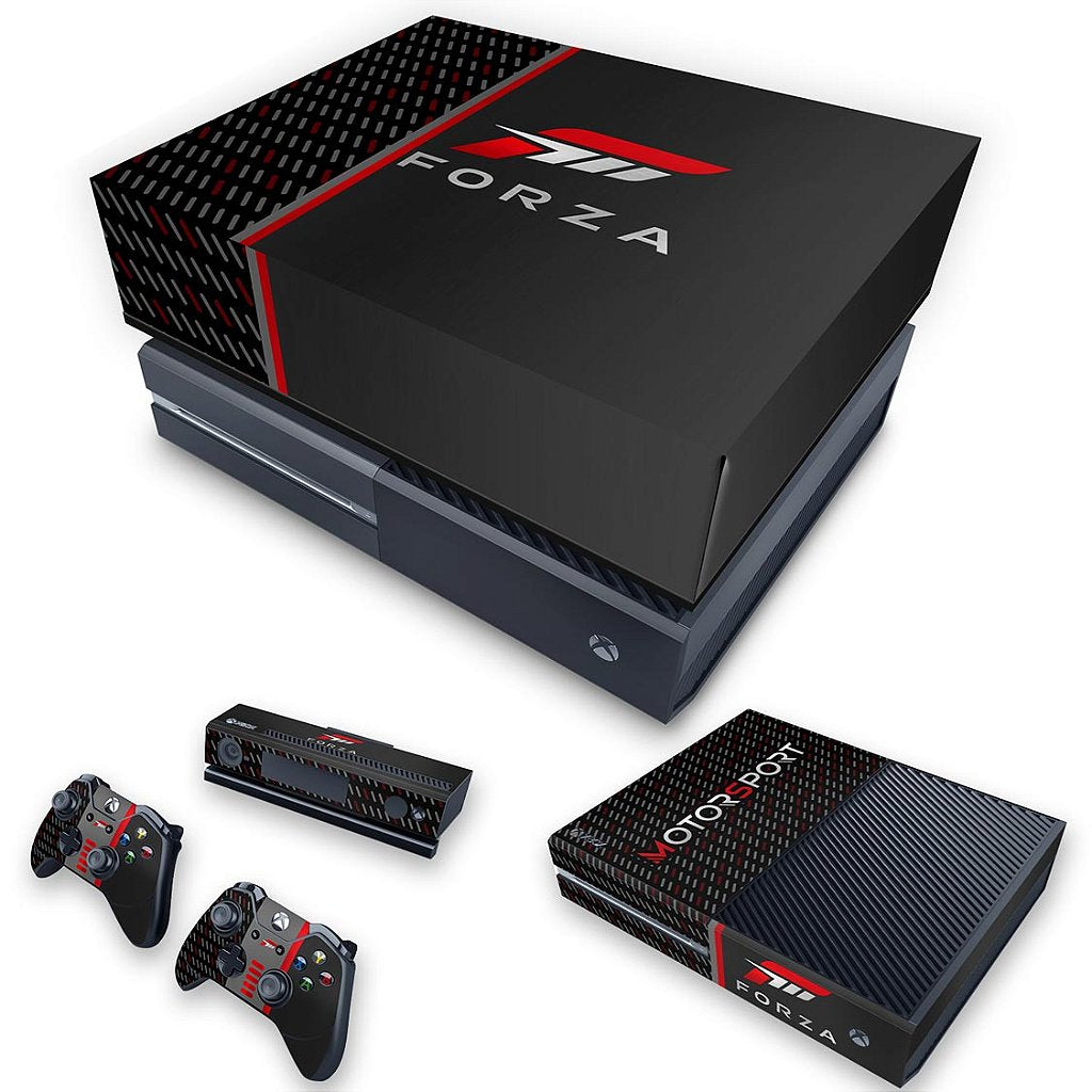 KIT Capa Anti Poeira e Skin Anti-Rage Xbox One Fat - Forza Motorsport