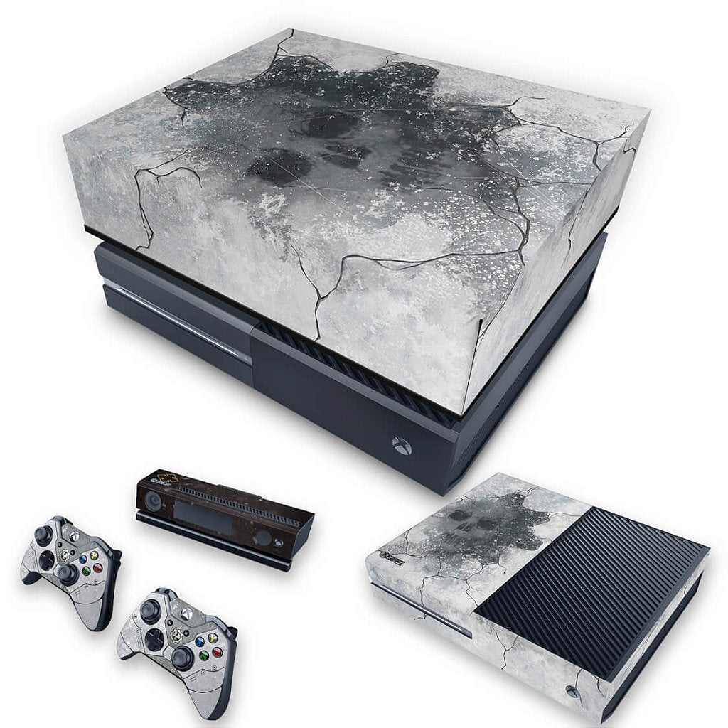 KIT Capa Anti Poeira e Skin Anti-Rage Xbox One Fat - Gears 5 Special Edition Bundle