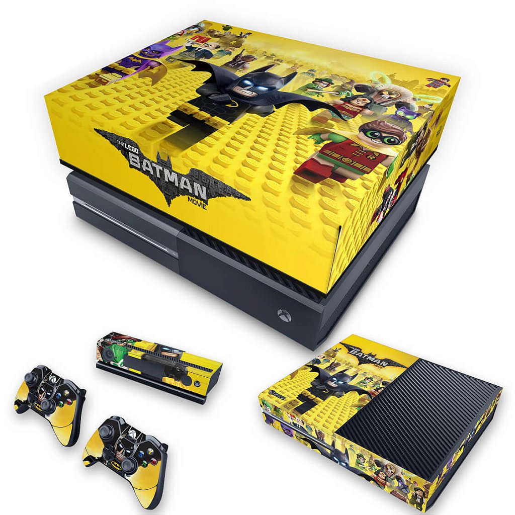 KIT Capa Anti Poeira e Skin Anti-Rage Xbox One Fat - Lego Batman