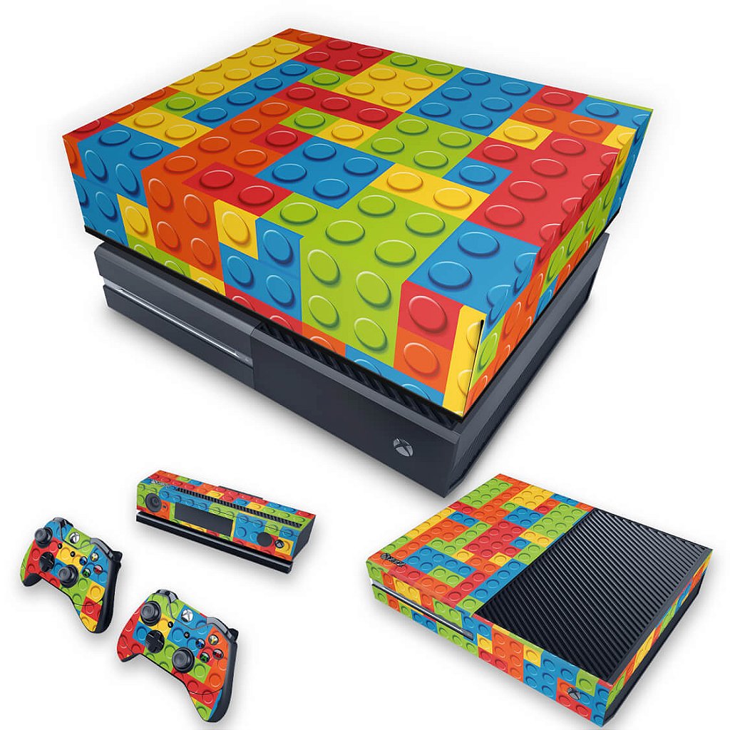 KIT Capa Anti Poeira e Skin Anti-Rage Xbox One Fat - Lego