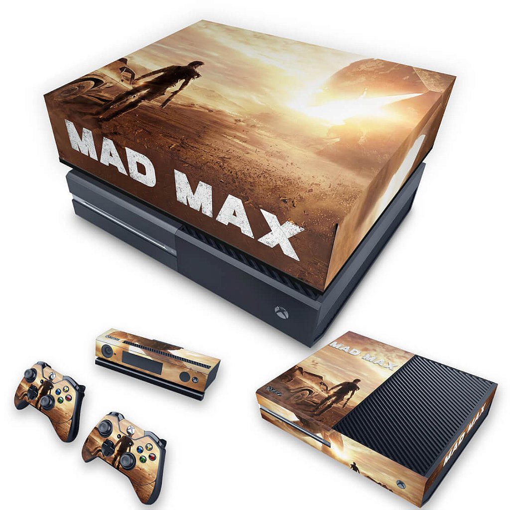 KIT Capa Anti Poeira e Skin Anti-Rage Xbox One Fat - Mad Max