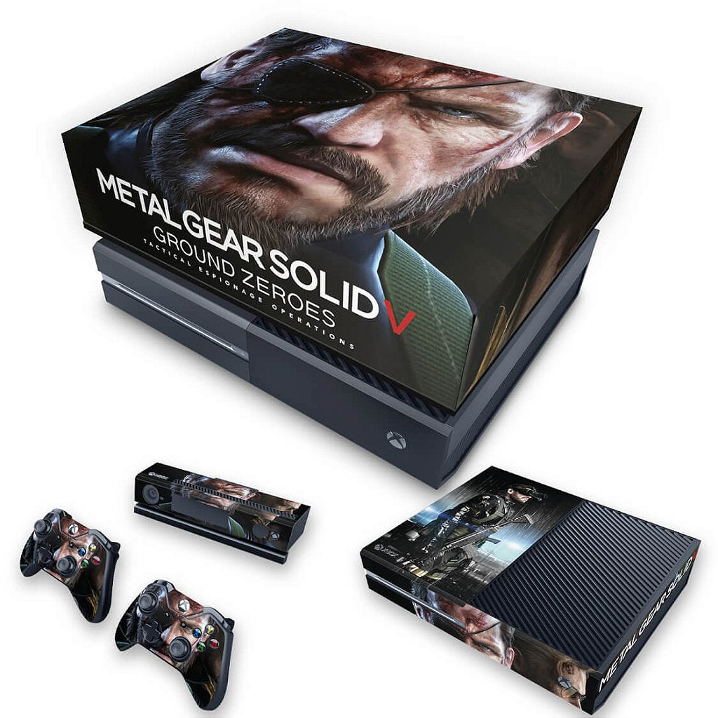 KIT Capa Anti Poeira e Skin Anti-Rage Xbox One Fat - Metal Gear Solid V