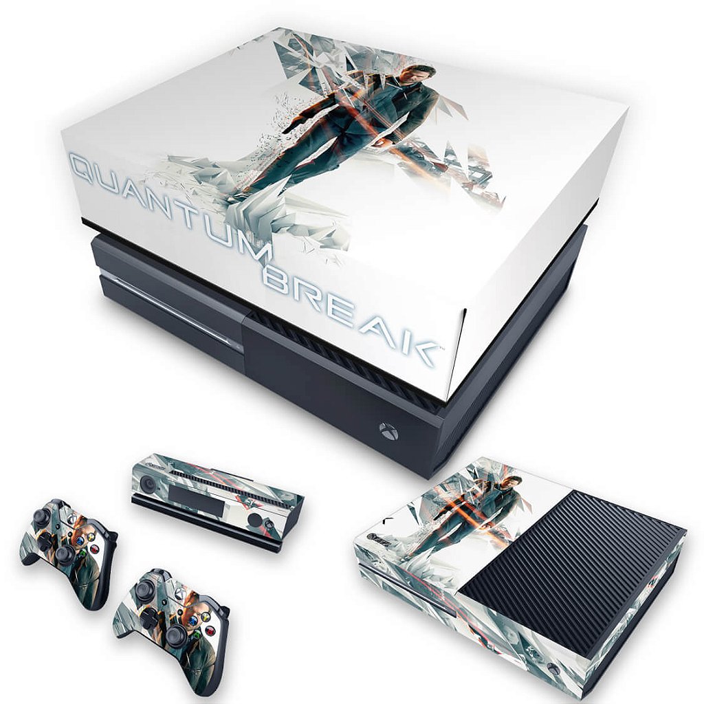 KIT Capa Anti Poeira e Skin Anti-Rage Xbox One Fat - Quantum Break