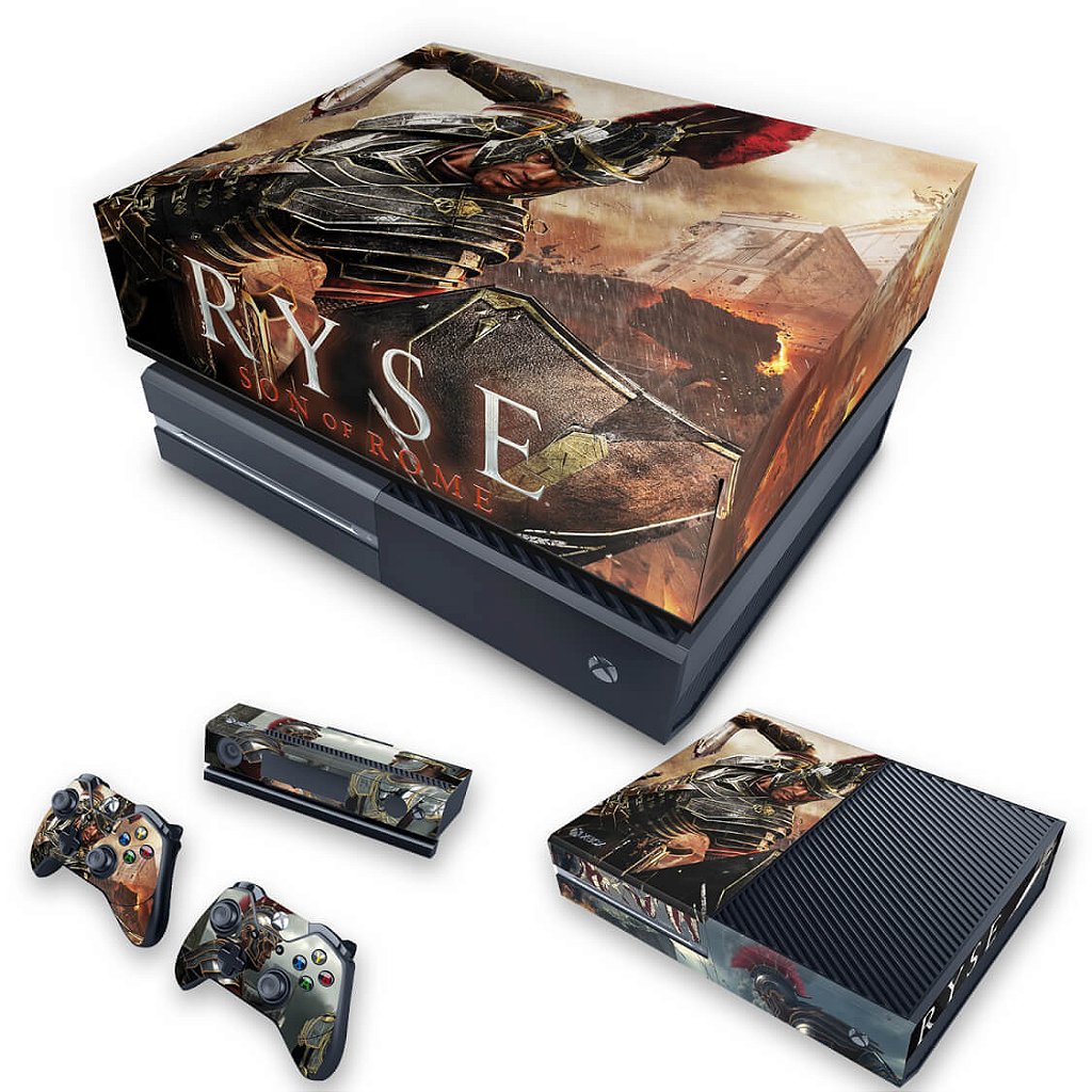 KIT Capa Anti Poeira e Skin Anti-Rage Xbox One Fat - Ryse