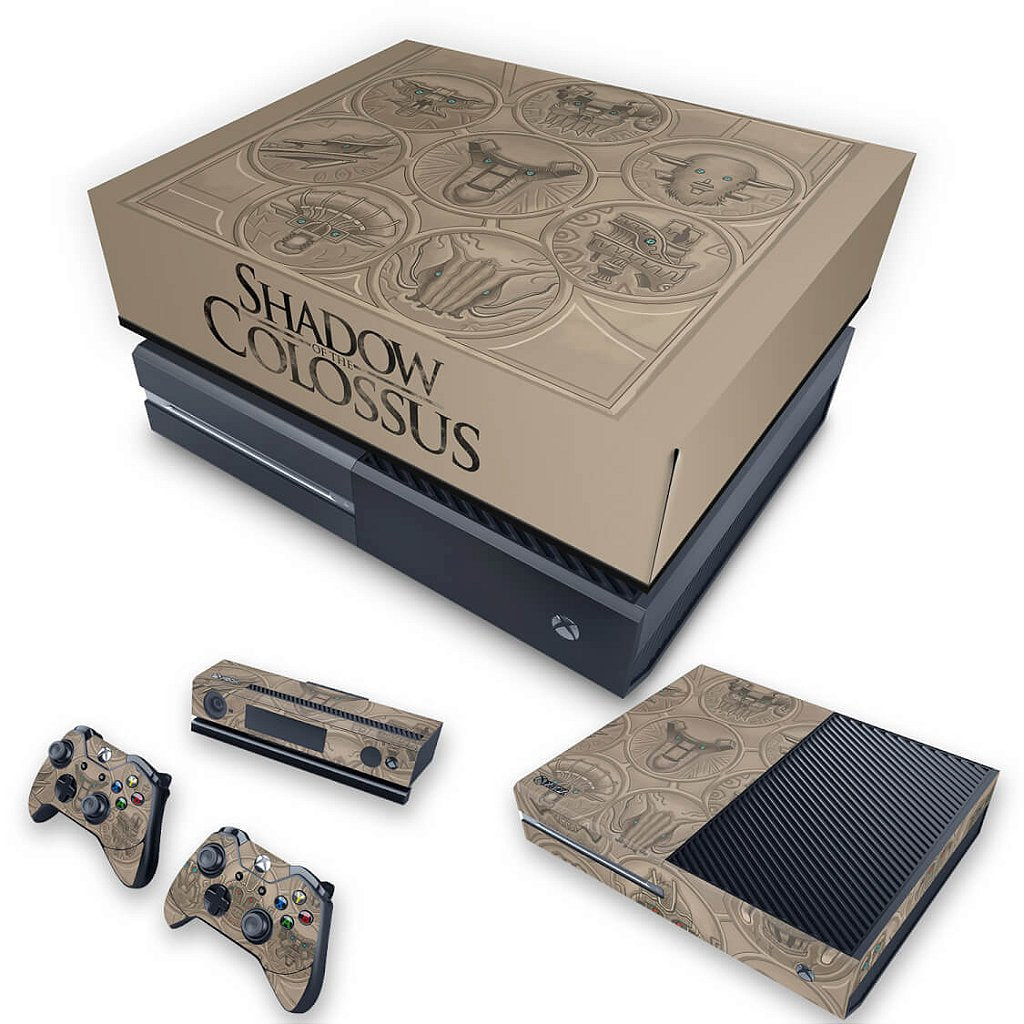 KIT Capa Anti Poeira e Skin Anti-Rage Xbox One Fat - Shadow Of The Colossus