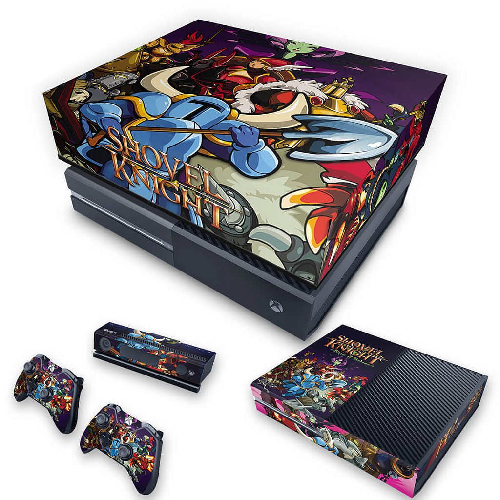 KIT Capa Anti Poeira e Skin Anti-Rage Xbox One Fat - Shovel Knight