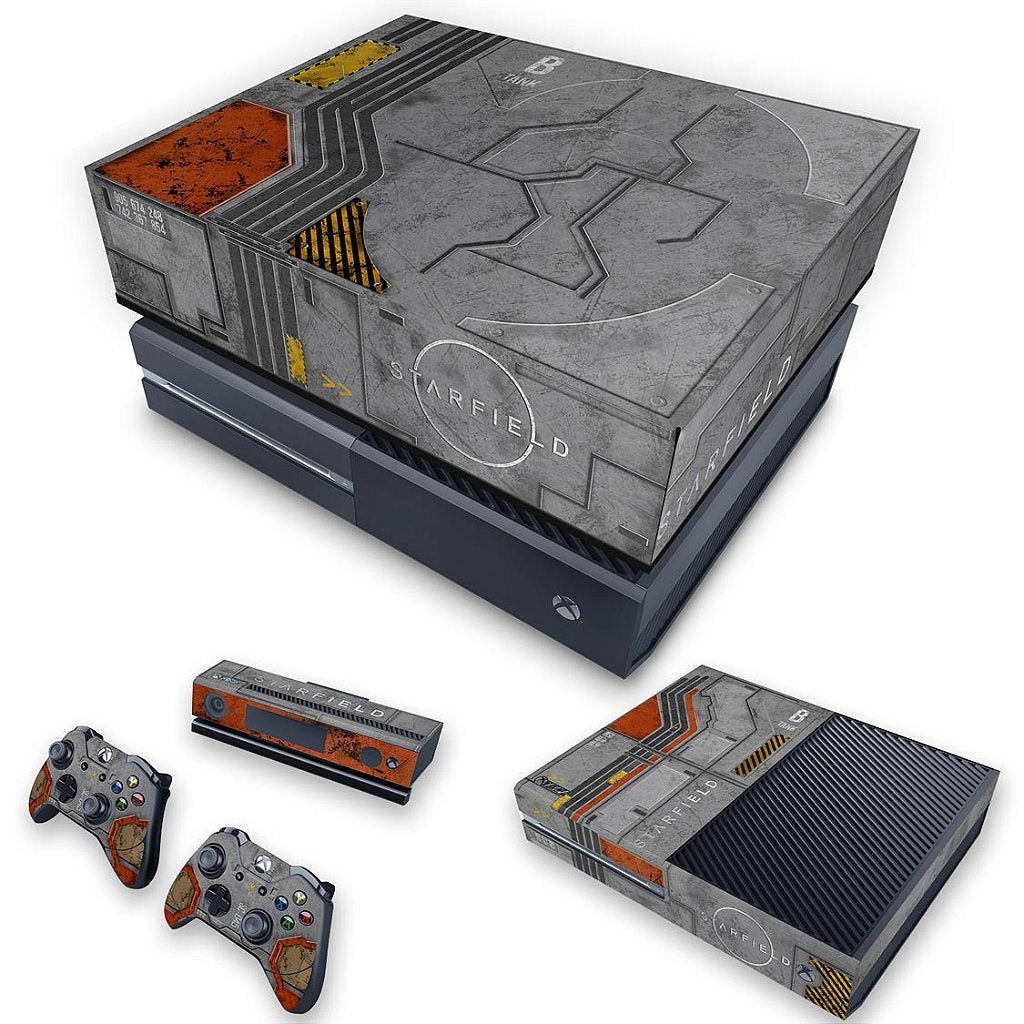 KIT Capa Anti Poeira e Skin Anti-Rage Xbox One Fat - Starfield