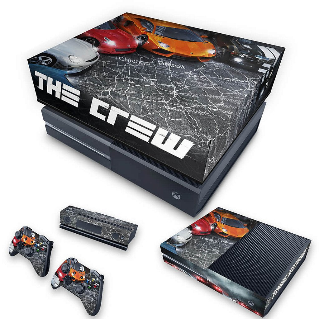 KIT Capa Anti Poeira e Skin Anti-Rage Xbox One Fat - The Crew