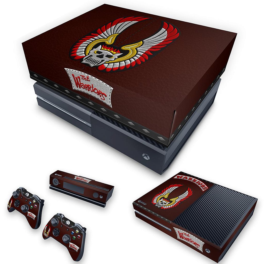 KIT Capa Anti Poeira e Skin Anti-Rage Xbox One Fat - The Warriors