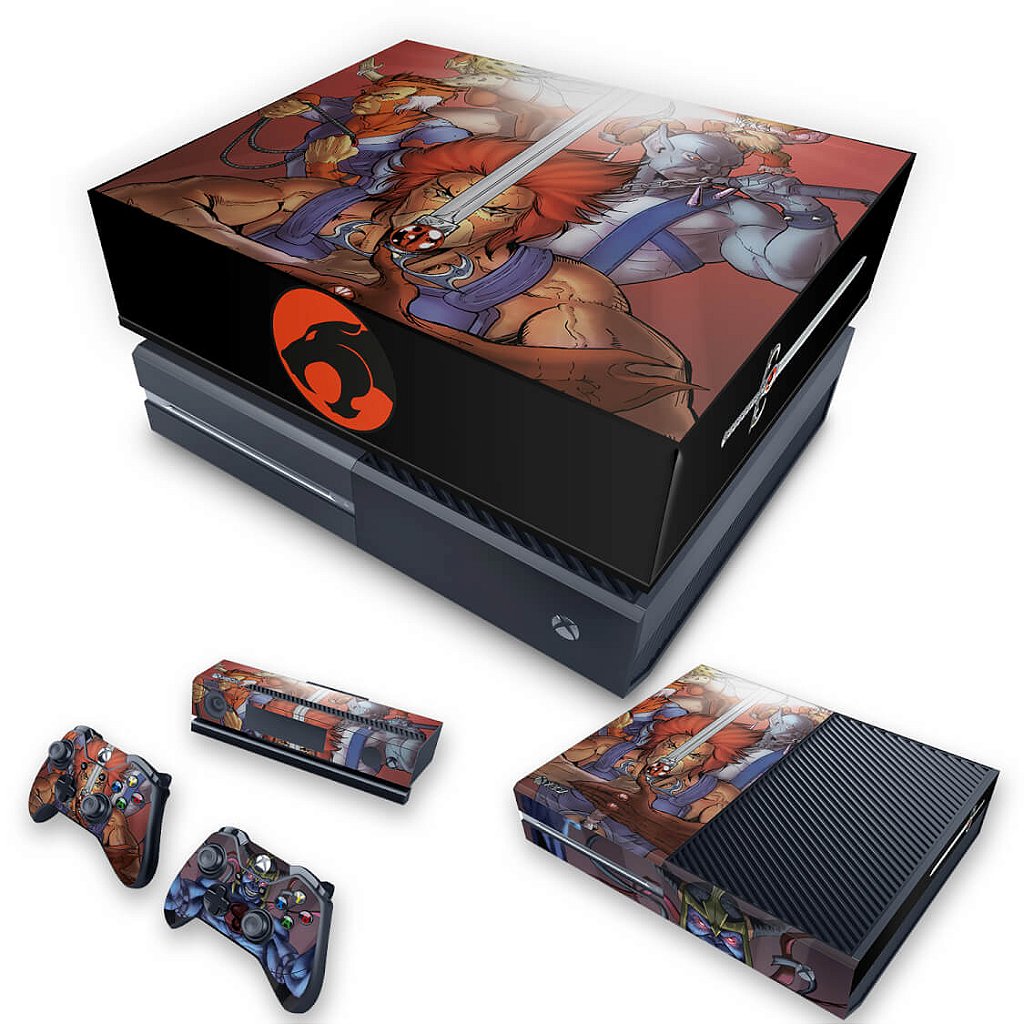 KIT Capa Anti Poeira e Skin Anti-Rage Xbox One Fat - Thundercats