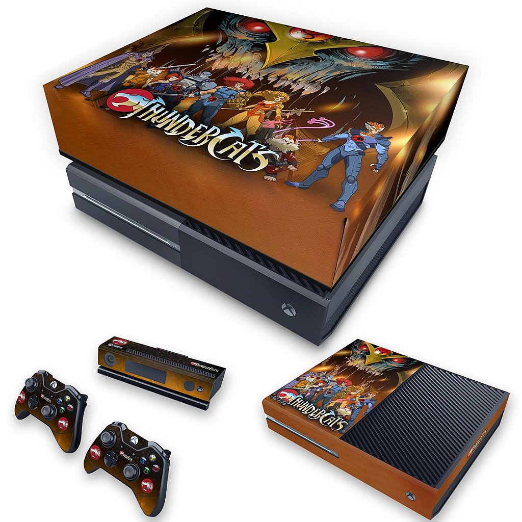 KIT Capa Anti Poeira e Skin Anti-Rage Xbox One Fat - Thundercats B