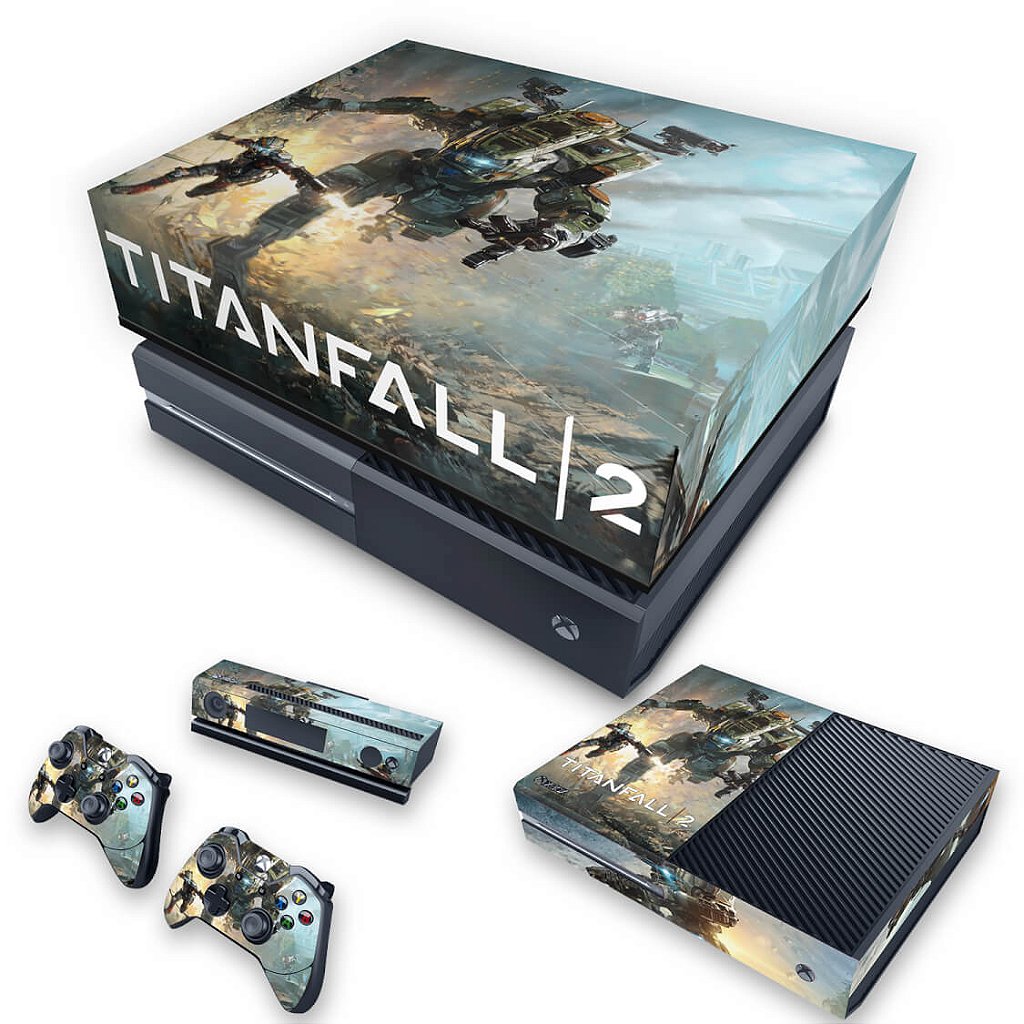 KIT Capa Anti Poeira e Skin Anti-Rage Xbox One Fat - Titanfall 2