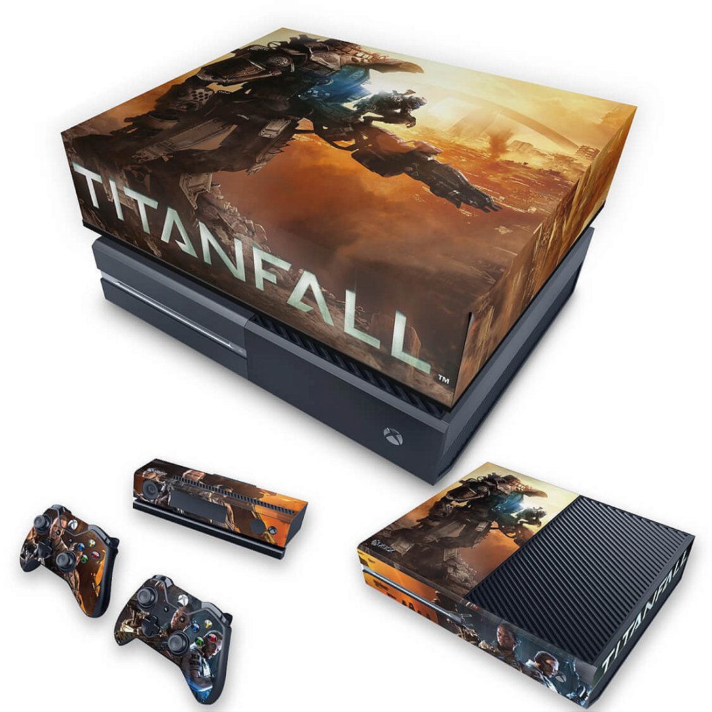 KIT Capa Anti Poeira e Skin Anti-Rage Xbox One Fat - Titanfall