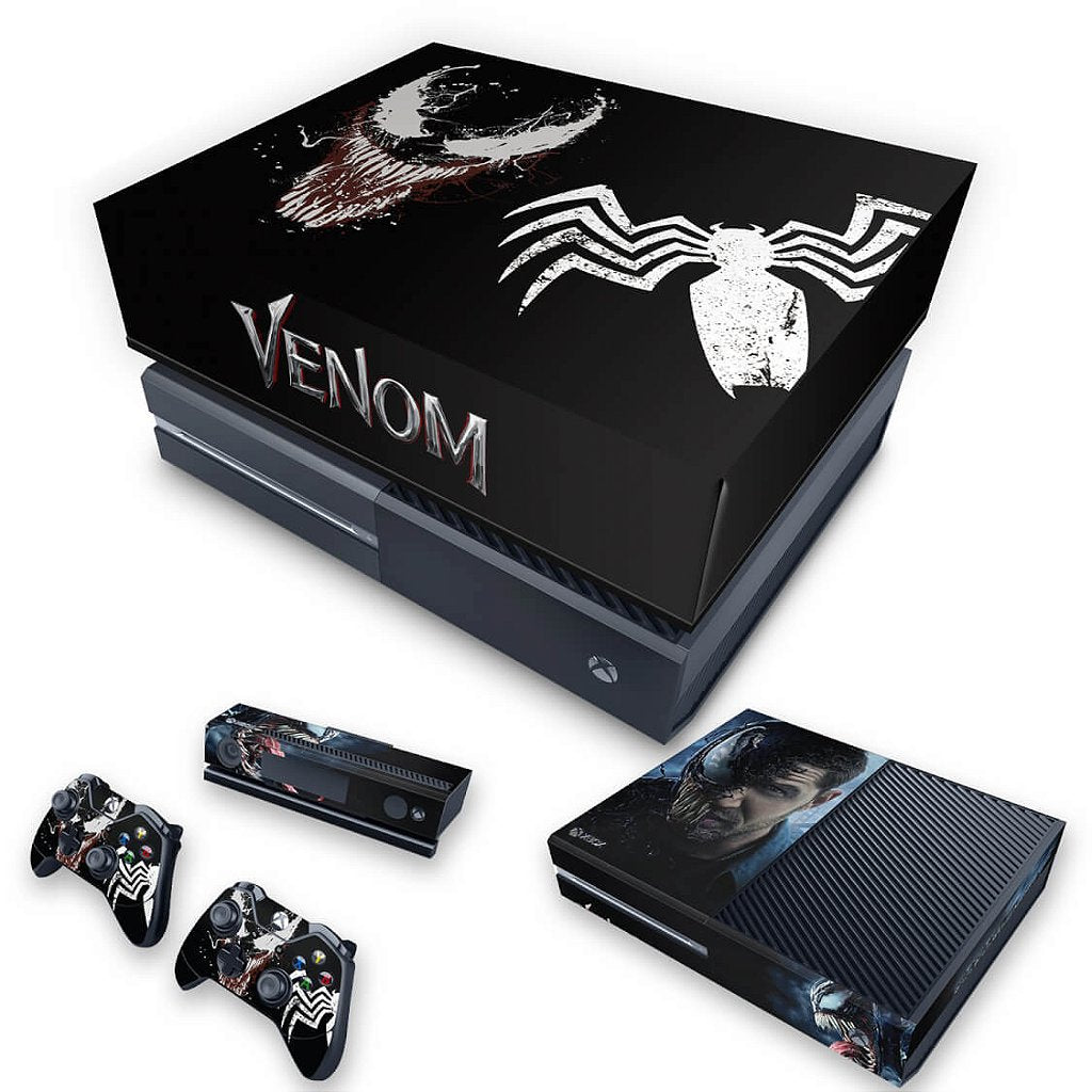 KIT Capa Anti Poeira e Skin Anti-Rage Xbox One Fat - Venom