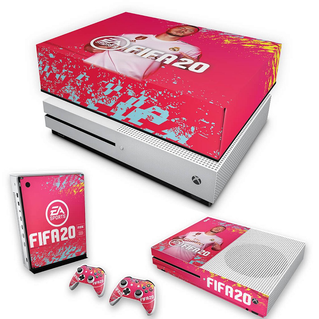 KIT Capa Anti Poeira e Skin Anti-Rage Xbox One S Slim - FIFA 20