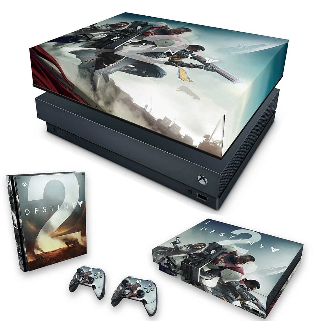 KIT Capa Anti Poeira e Skin Anti-Rage Xbox One X - Destiny 2