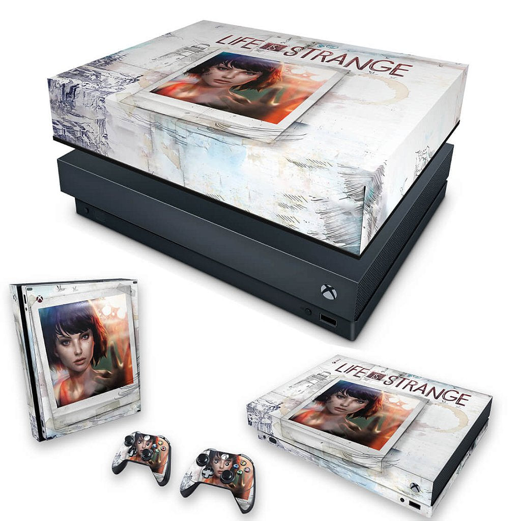 KIT Capa Anti Poeira e Skin Anti-Rage Xbox One X - Life is Strange