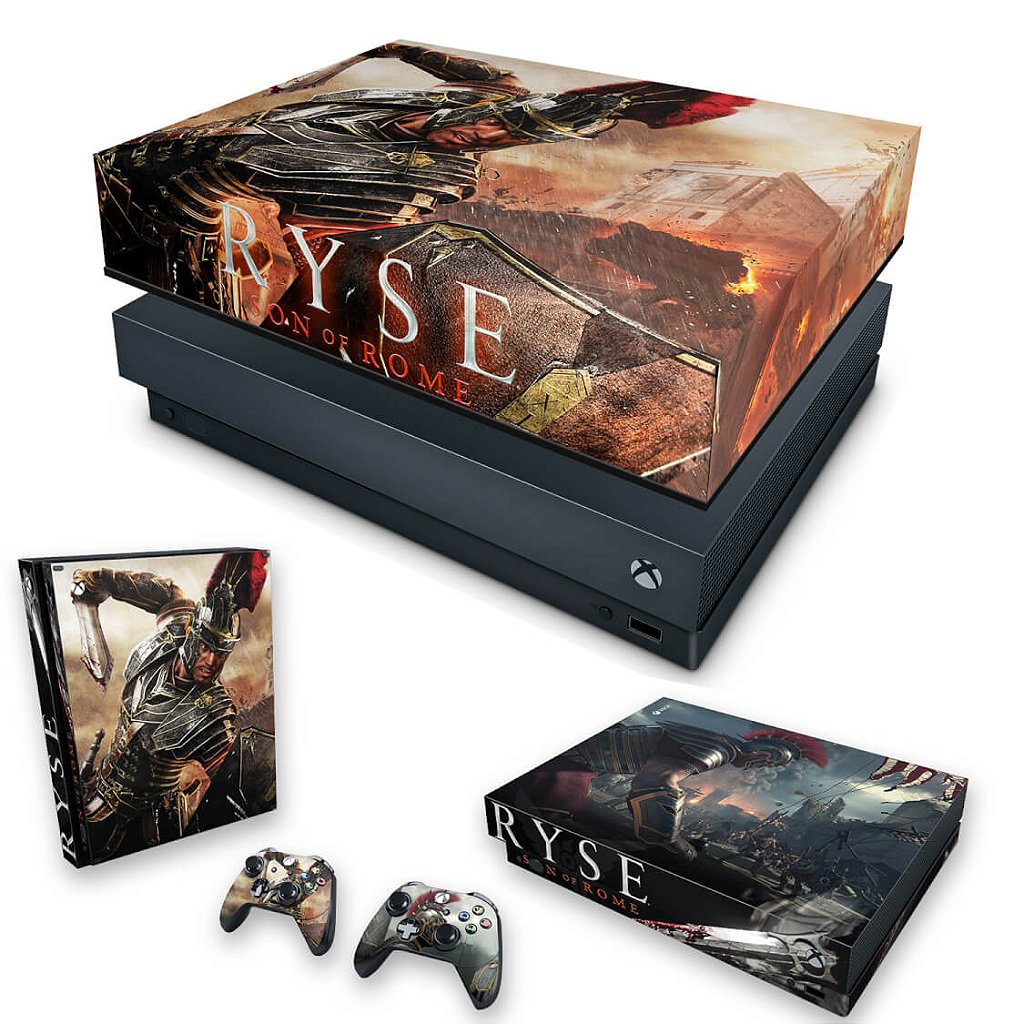 KIT Capa Anti Poeira e Skin Anti-Rage Xbox One X - Ryse