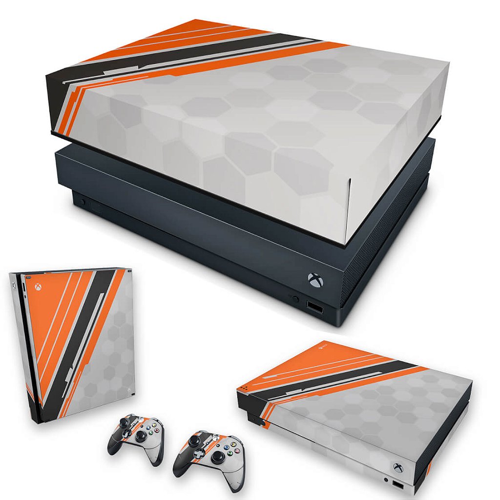 KIT Capa Anti Poeira e Skin Anti-Rage Xbox One X - Titanfall Edition