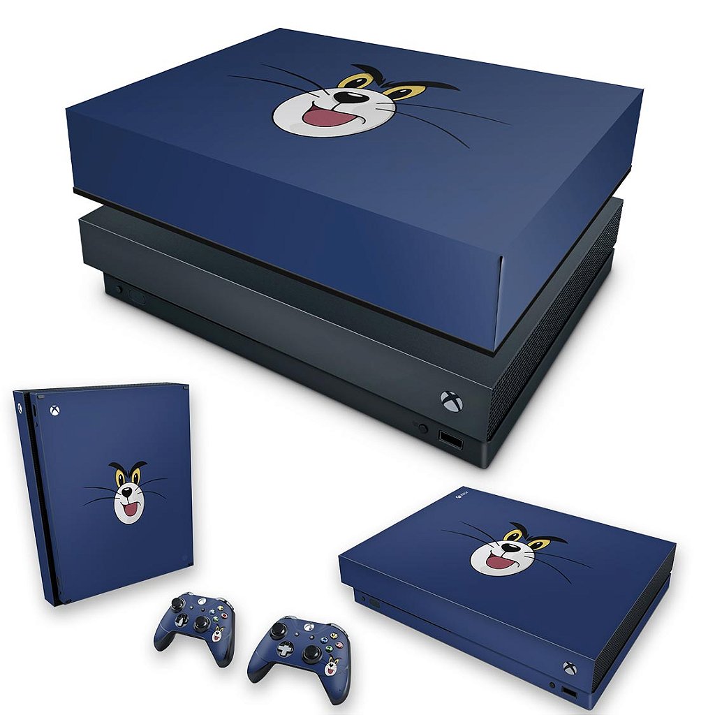 KIT Capa Anti Poeira e Skin Anti-Rage Xbox One X - Tom